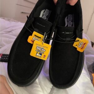 Skechers Men's Black Slip-Ons